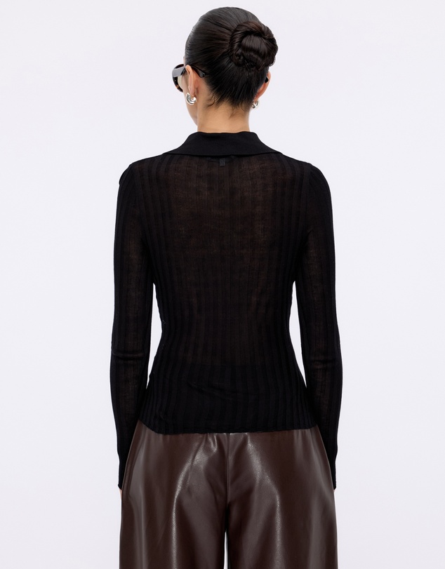 Minima Esenciales - Marigold Rib Knit Polo