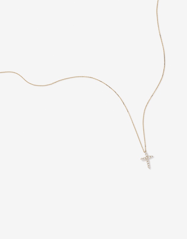 Michael Hill - 0.25 Carat TW Diamond Cross Pendant in 10kt Yellow Gold