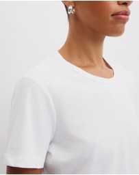 Country Road - Australian Good Earth Cotton Slub Short Sleeve T-shirt