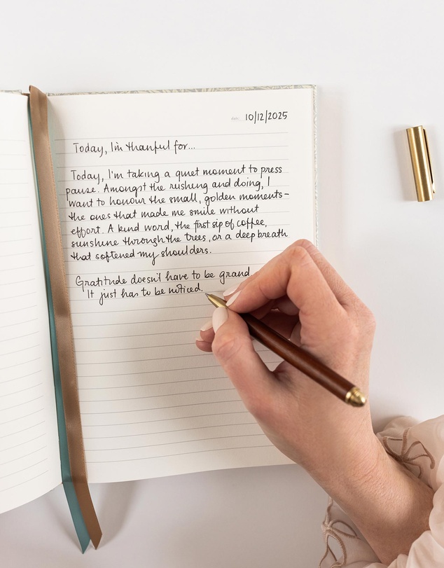 Bespoke Letterpress - Linen Bound Lined Journal - Dune Thicket