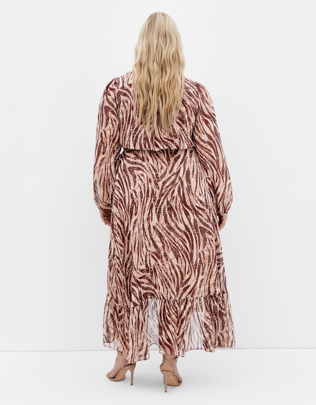 City Chic - Instinct Print Maxi Dress