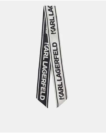 Karl Lagerfeld - K/Essential Slim Silk Scarf