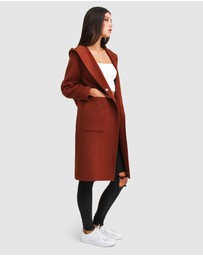 Belle & Bloom - Walk This Way Wool Blend Hooded Coat