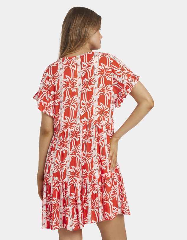 Billabong - Womens Row Of Palms Tiered Mini Dress