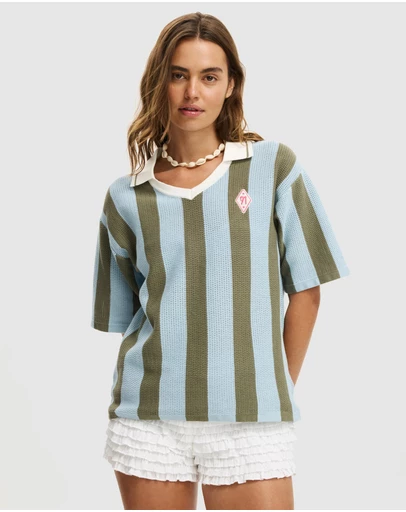 Cotton On - Collared SS Polo Knit