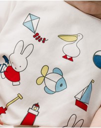 Kynd Baby - Miffy Short Sleeve Bodysuit in Snow White