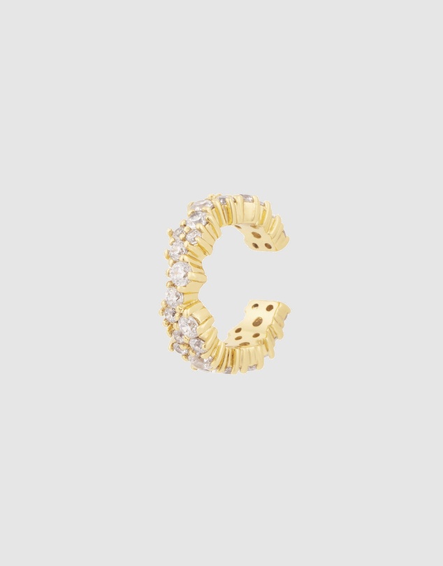 Wanderlust + Co - Aurora Pave Gold Ear Cuff