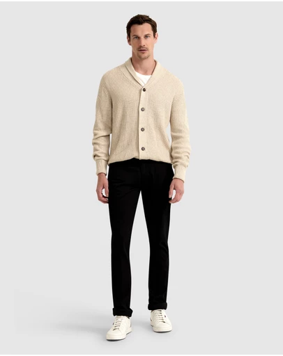 Oxford - Jed Ribbed Cardigan