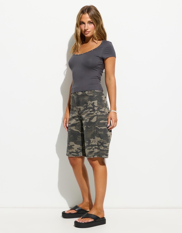 Dazie - Drea Studded Baby Tee