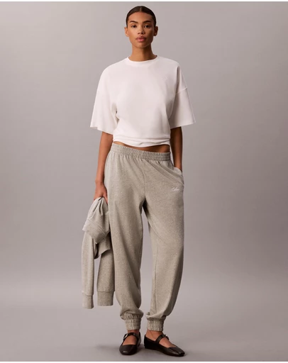Calvin Klein - Logo Cotton Jersey Heavy Jersey Joggers