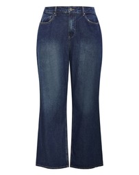 City Chic - Plus size Harley Fit Talia Wide Leg Jean - dark wash