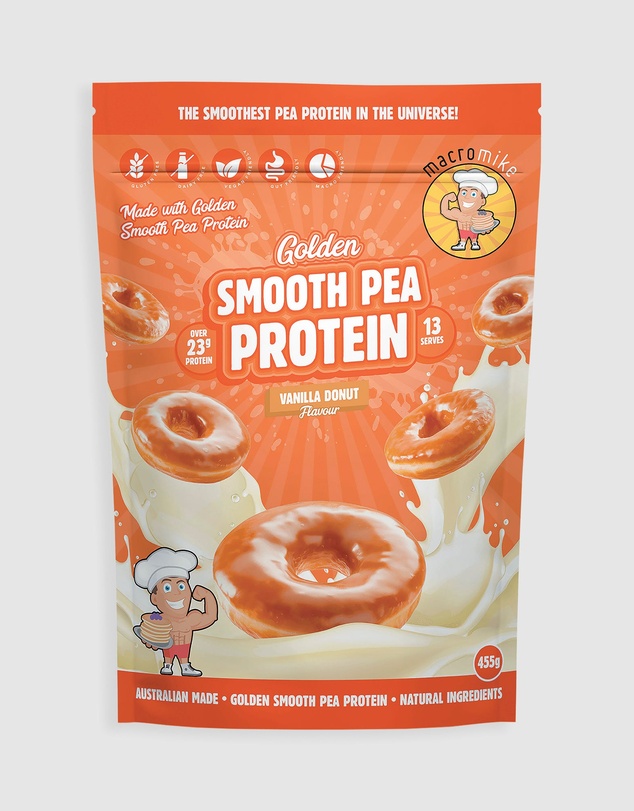Macro Mike - Vanilla Donut Golden Smooth Pea Protein - 455g