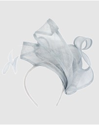Max Alexander - Sinamay Blue Racing Fascinator
