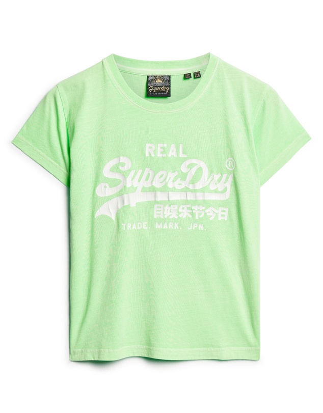 Superdry - Neon Vintage Logo Graphic Fitted Tee
