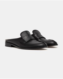 MM6 Maison Margiela - Slip On Leather Slides - Women's