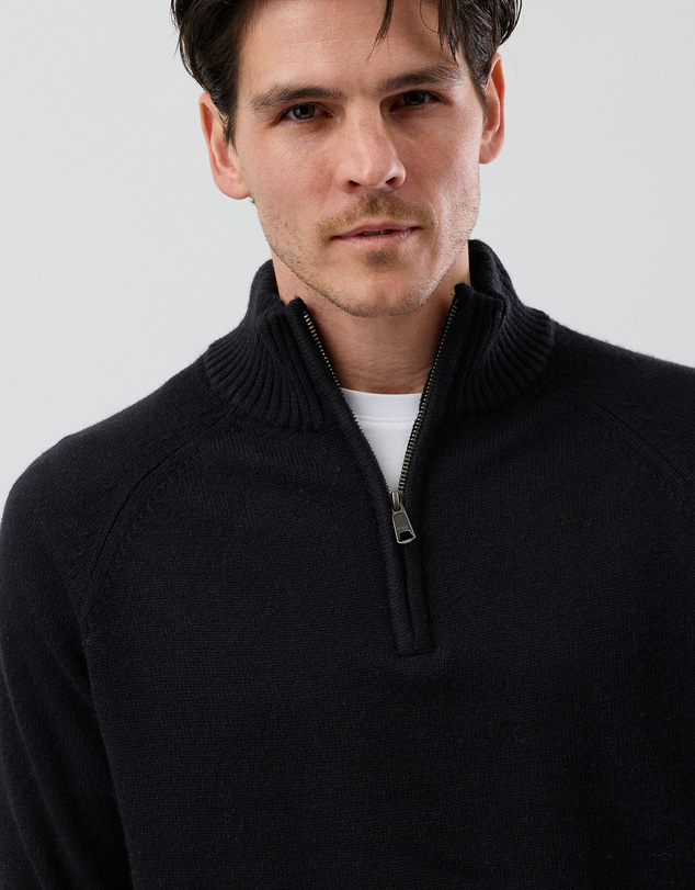 Wayver - Half Zip Wool Blend Knit