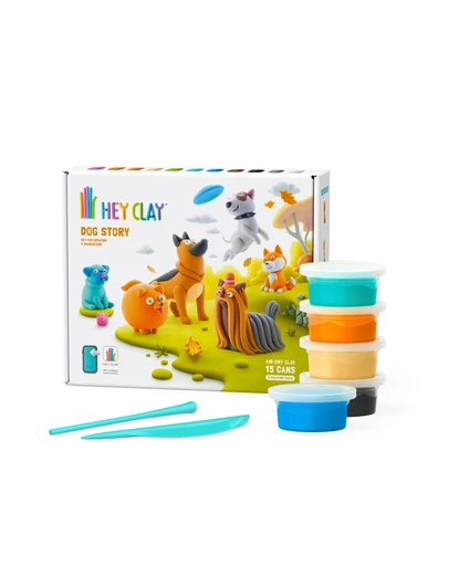 Hey Clay - Dog Story Large Pack (15 Cans & 2 Tools)