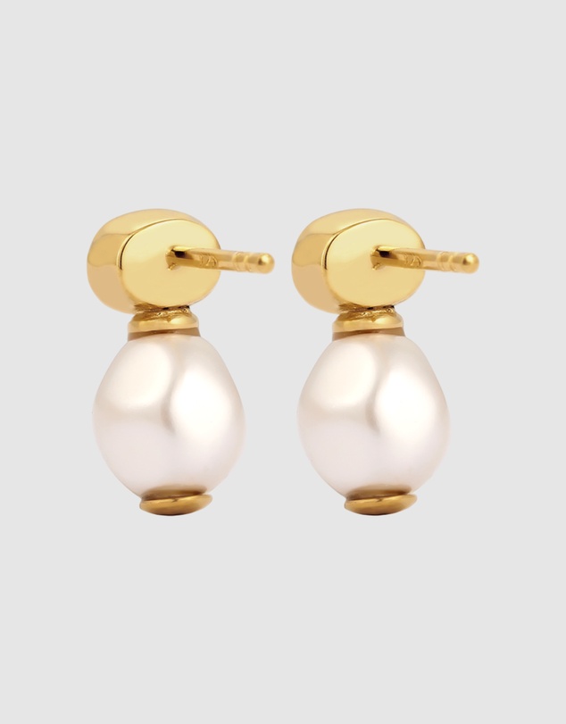 Elli Jewelry - Earrings Stud Crystal 925 Sterling Silver Gold-Plated