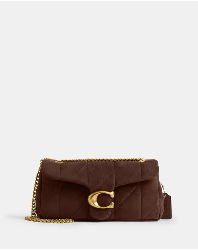 Coach - Soft Quilted Suede Tabby Shoul