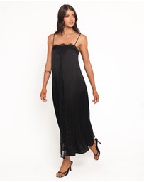 Petal & Pup - Halsey Midi Dress - Black