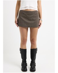 Insight - Annie Puckered Check Skort