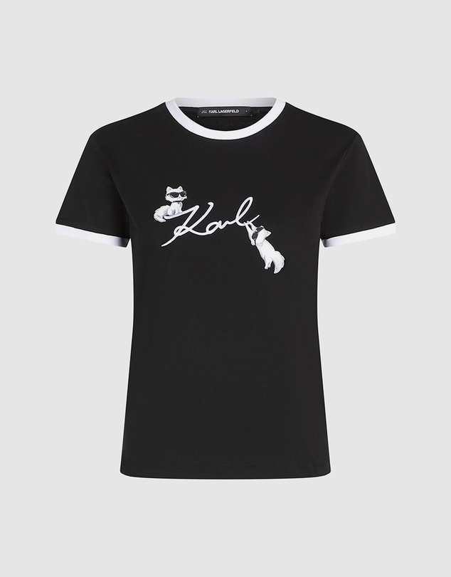 Karl Lagerfeld - Ikon Signature Choupette T-Shirt
