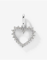 Michael Hill - Diamond Open Love Heart Pendant in 10kt White Gold