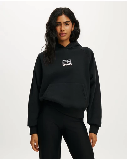 Cotton On Body Active - Plush Premium Graphic Raglan Hoodie