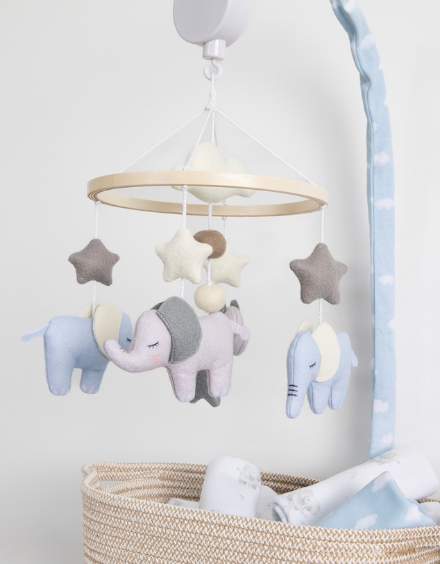 Living Textiles - Musical Mobile - Elephant Playtime