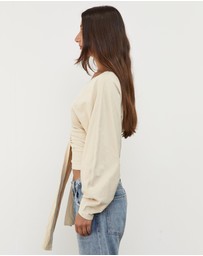 Pinky & Kamal - Waist Wrap LS top