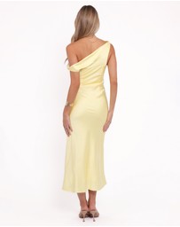 Petal & Pup - Mayfair Midi Dress - Butter Yellow