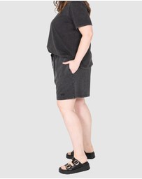 Love Your Wardrobe - Jamie Acid Wash Shorts