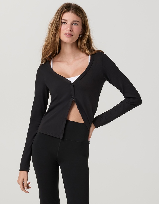 Vuori - LS Halo V Neck Cardigan