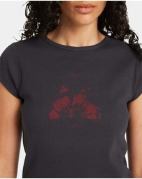 RVCA - Womens Ribbed Slim T-Shirt
