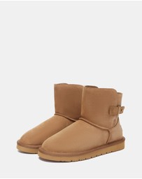 EVERAU - Australian Shepherd Ugg Mini Winza Cow Suede Upper UGG Boots