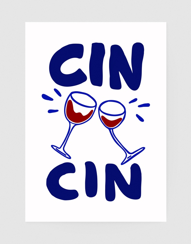 Inka Arthouse - Cin Cin Art Print by Paige Byrne
