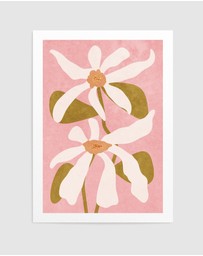 Olive et Oriel - Abstract Flowers I by Raissa Oltmanns Art Print