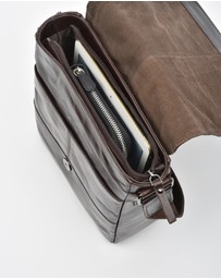 Cobb & Co - Kooyong Jr. RFID Leather Satchel