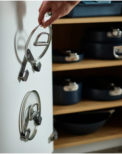 Joseph Joseph - Space Pack of 2 Stainless Steel Pan Lid Holders