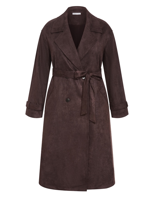 City Chic - Eliza Sueded Trench