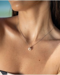 Georgini - Majesty Freshwater Pearl And Cubic Zirconia Pendant Silver