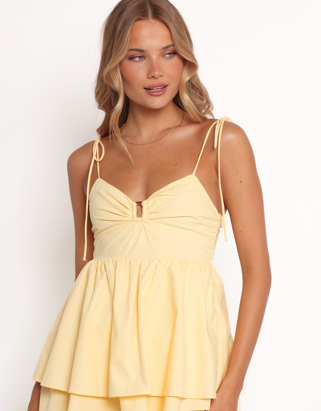 Petal & Pup - Aeliana Mini Dress - Yellow