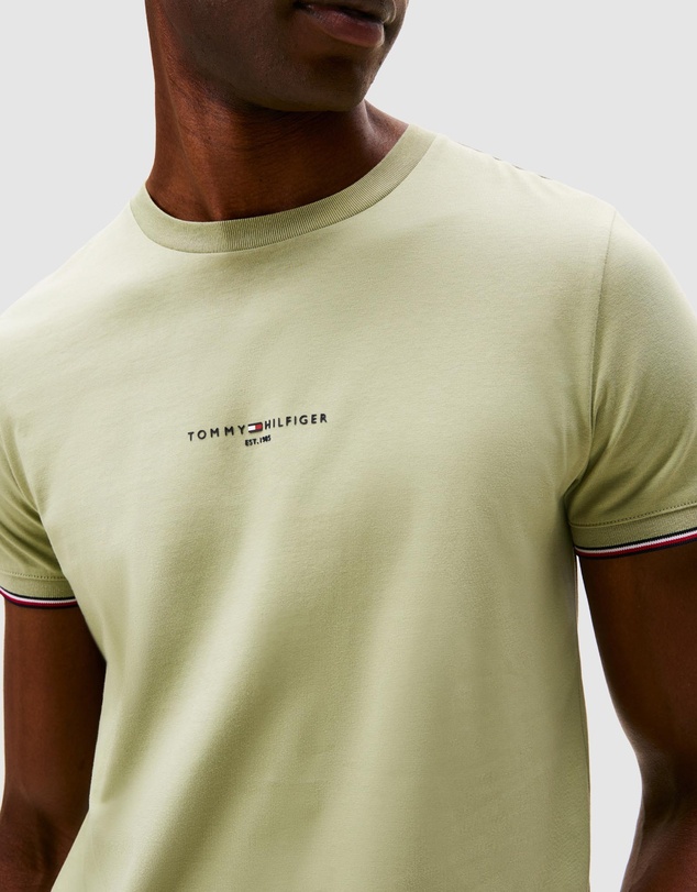 Tommy Hilfiger - Tipped Cuff Slim T-Shirt