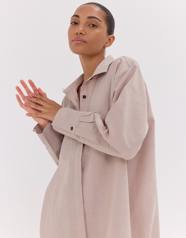 Cloth & Co. - The Shirt Dress | Mushroom