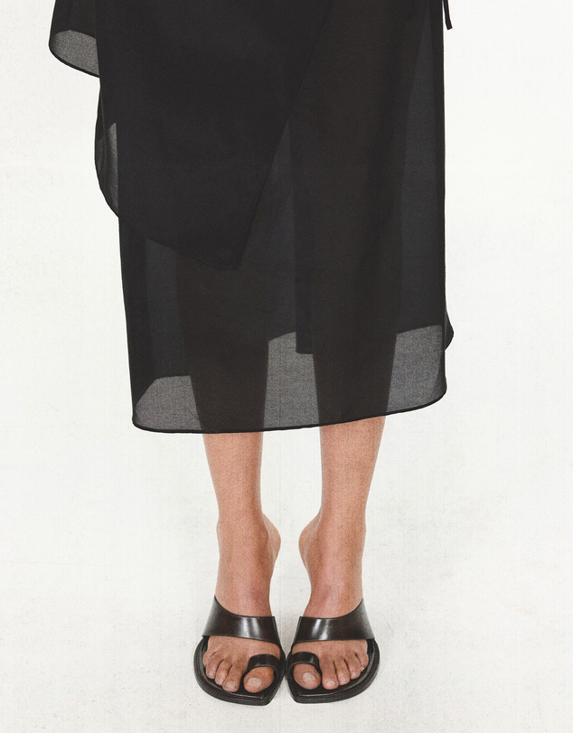 M.N.G - Leather Block-Heel Sandals