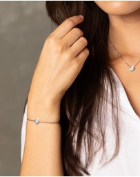 Mestige - Evil Eye Bracelet - Silver Plated
