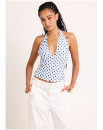 Alice In The Eve - Ava Slinky Plunge Top