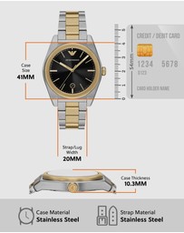 Emporio Armani - Two Tone Analogue Watch