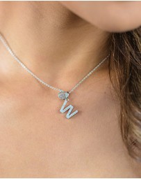 Georgini - Georgini Luxury Letters W Initial Pendant Silver