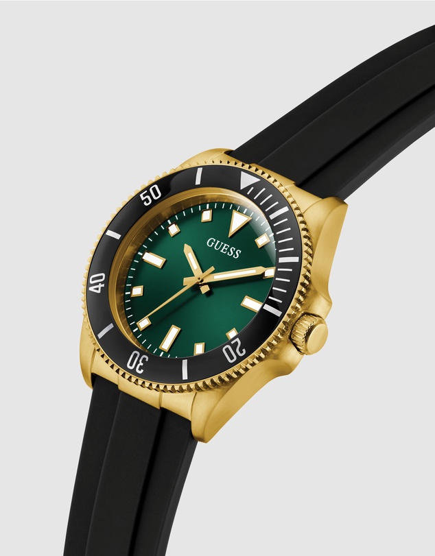 GUESS - Guess Cliff Mens Black Gold Tone Analogue Watch